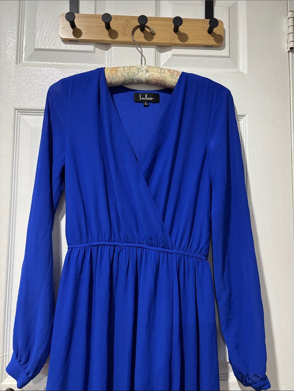 Lulu's Blue Long-Sleeve Dress - Picture 2 of 9